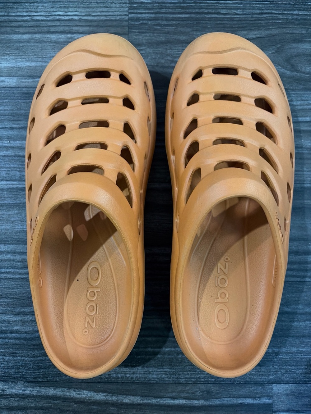 Men’s Oboz Whakata Coast Recovery Clog Orange Mango Size 11 Beach Water Shoe